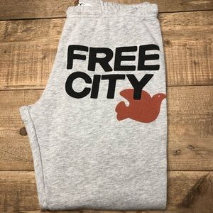 NWOT Free City sweatpants size 3/L gray